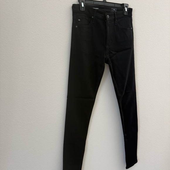Ag Adriano Goldschmied Denim - AG Adriano Goldschmied The Farrah Skinny Jet Black High Rise Jeans 27